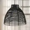 Buy Hanging Lamp Boho Bali Design Natural Rattan - Tui Black 60037 - prices